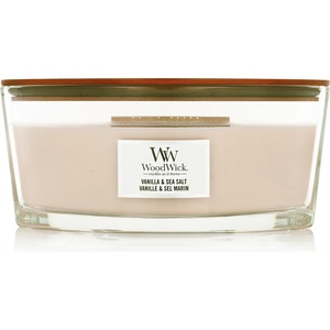 WoodWick Pressed Blooms & Patchouli Ароматна свещ 453, 6 g тип Vanilla & Sea Salt