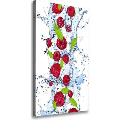 Vertikálny moderný fotoobraz canvas na ráme Maliny 50x100 cm