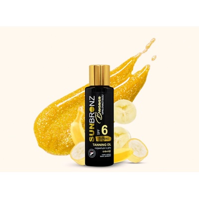 Opalovací olej s rozjasňujícími glitry SPF 6 Banana SUNBRONZ 100 ml