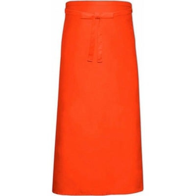 Link Kitchen Wear Francouzská keprová zástěra XXL 100 x 140 cm Oranžová, 100 x 140 cm X1140