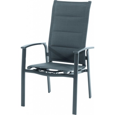 Sunfun Maja Polohovateľné kreslo, 60 x 63 x 107 cm, hliník, textil, tmavosivá, FCA00775