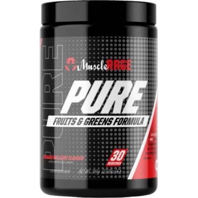 Muscle Rage Pure | Fruits & Greens Formula [354 грама] Ягода и Киви