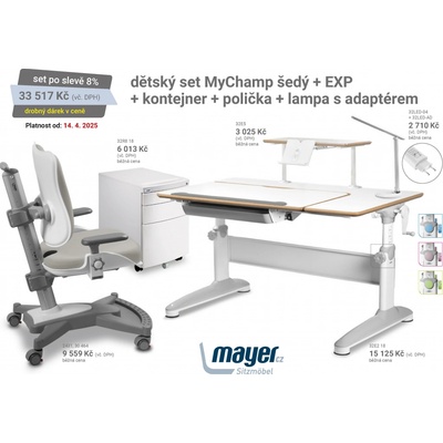Mayer dětský set MyChamp šedý Expert – Zbozi.Blesk.cz