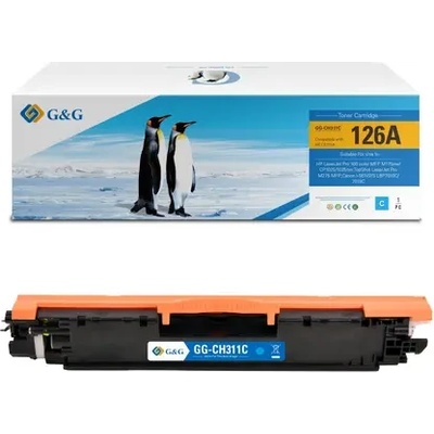Compatible УНИВЕРСАЛНА КАСЕТА ЗА HP Color Laserjet CP1025/CP1025NW - Cyan - /126A/ - CRG-729C (CRG729C) / CE311A - PN NT-CH311FC/NT-CH311C - G&G (100HPCE311A)