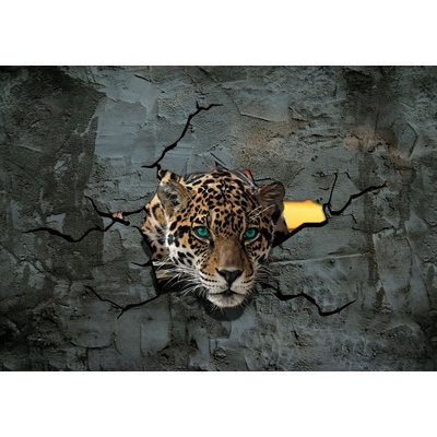 Postershop Fototapeta vliesováGepard ve zdi rozměry 152,5x104 cm