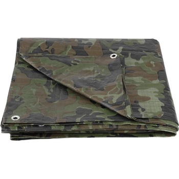 Tarpaulin plachta Khaki 80g/m² prekrývacia, 2x4m olivová/kamufláž