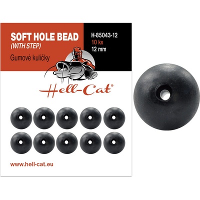 Hell Cat Gumové Guličky Soft Hole Bead 10 ks 12 mm