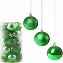 SPRINGOS Vianočné banky zelené mix 4cm sada 20ks