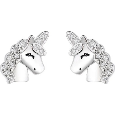 Majya stříbrné náušnice UNICORN 10151
