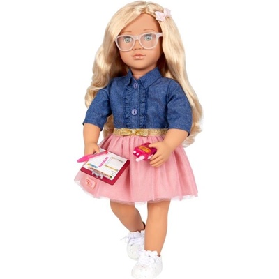 Our Generation Кукла Battat - Our Generation, Емили, с книга, 46 сm (BTBD31395)