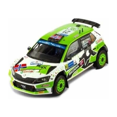 Model IXO Škoda Fabia Rally2 EVO 21 A.Mikkelsen T.Eriksen Rally Estonia 2022 1:43