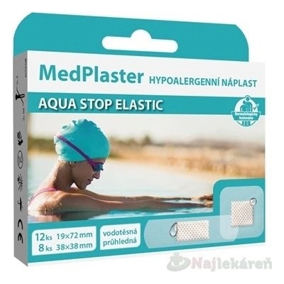 MedPlaster Náplasť Aquastop Elastic s vankúšikom 20 ks