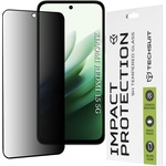 Techsuit Протектор за дисплей - Techsuit 111D Privacy Full Glue - Xiaomi Redmi 15 4G / Redmi 15 5G - Черен