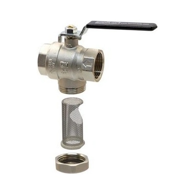 Tecnovielle SUPERFILTER kulový kohout FF 3/4" PÁKA, PN30, s filtrem -20°C až 100°C TVL.0140.020