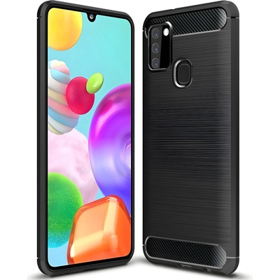 Izmael Carbon Shield TPU калъф за Samsung Galaxy A21s - Черен KP29529 (29529)