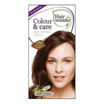 Hairwonder Colour & Care Bio prírodná dlouhotrvající farba na vlasy 5.35 Chocolate Brown - čokoládovo hnedá