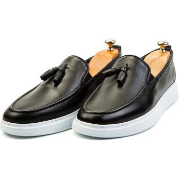 Ducavelli Fringe Мъжки обувки от естествена кожа - Черни 308241 (308241_Черно)