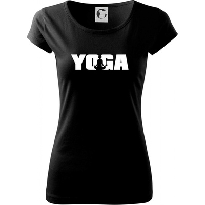 Yoga nápis Pure dámske tričko