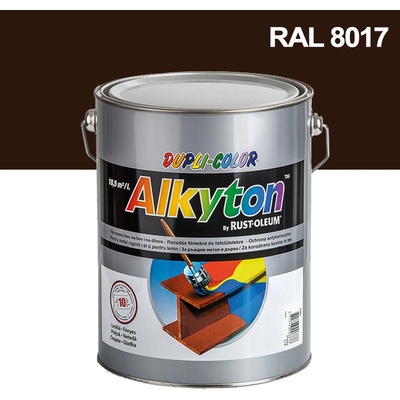 Alkyton Hladký lesk 5 l čokoládová hnědá