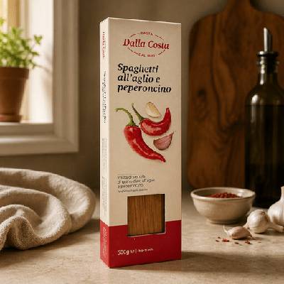Dalla Costa Spaghetti Aglio e Peperoncino špagety s cesnakom a chilli 500 g