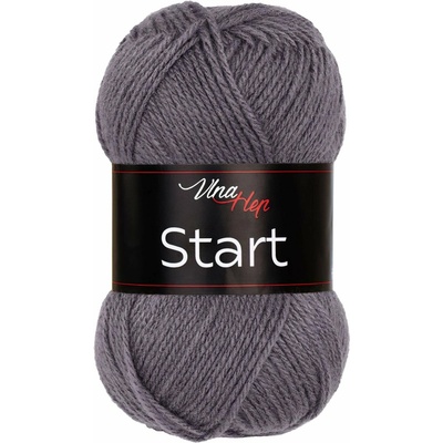 Pletací příze Vlna-Hep START 41030 tmavě šedá, klasická, 50g/150m