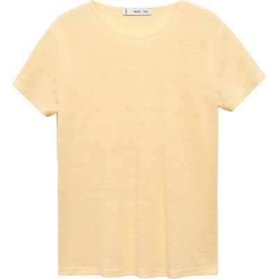 MANGO Тениска 'leno' жълто, размер xs