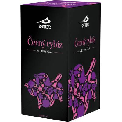 Santée Zelený čaj & černý rybíz porcovaný čaj 20 x 1,75 g