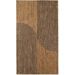 Ayyildiz Черен/кафяв килим за открито и закрито 80x150 cm Mira 1453 - Ayyildiz Carpets (MIRA801501453BLACK)