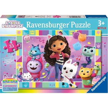 Ravensburger Пъзел Ravensburger от 35 части - Къщичката за кукли на Габи (12004023)