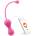 Magic Motion Kegel Master - вибриращи гейша топчета с управление чрез приложение (розови)