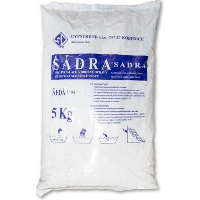 Sádra stavební šedá /balení 5kg/