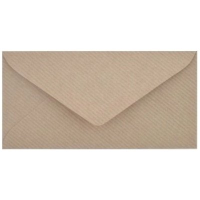 Paper Design Obálka 90 x 160 mm kraft s proužky - 190780