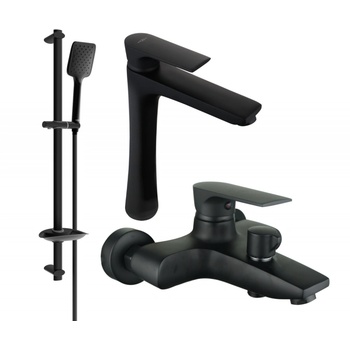 Mexen Axel DF62 комплект за вана, черен - 73813DF62-70 (73813DF62-70)