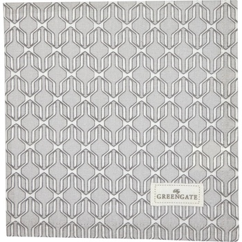 Green Gate Сива памучна салфетка Rani - Green Gate (COTNAPRAN8508)