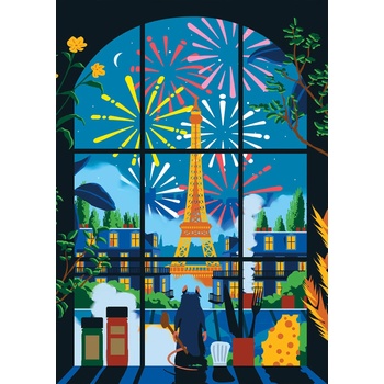 Hachette - Puzzle Under the Paris Sky - 500 piese