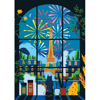 Hachette - Puzzle Under the Paris Sky - 500 piese