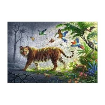 Ravensburger Дървен пъзел Ravensburger - Тигър, 500 части