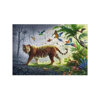 Ravensburger Дървен пъзел Ravensburger - Тигър, 500 части