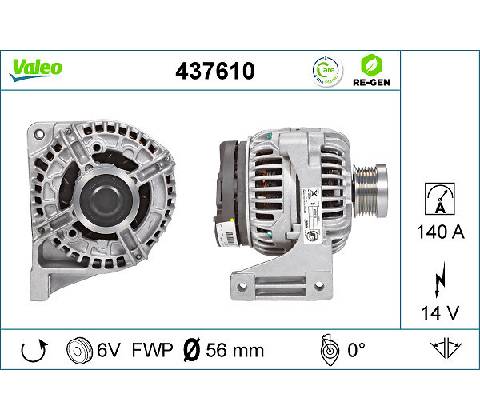 Alternátor VALEO 437610