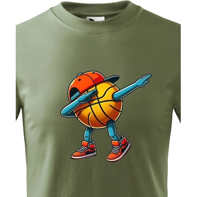 Dětské tričko Basketbalový míč dab dance Military Canvas Bezvatriko.cz 2287