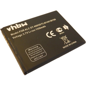 Image 1 of VHBW Батерия за Alcatel OT-4010 / OT-4030 / OT-5020, 1300 mAh (800105335)