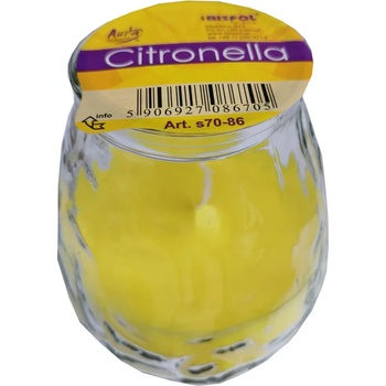 Citronella ароматизирана свещ против комари, 170гр