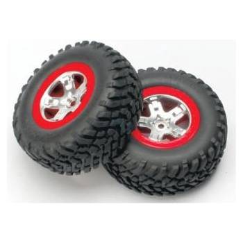 Traxxas колело 2.2/3.0", диск SCT сатенено-червен, гума SCT (2)