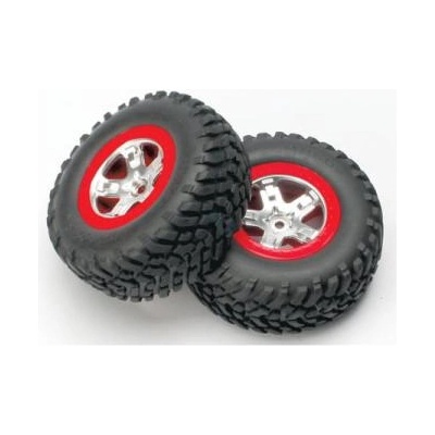 Traxxas колело 2.2/3.0", диск SCT сатенено-червен, гума SCT (2)