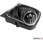 Paolo Топка за скоростен лост с маншон съвместима с VW Golf V / VI 03-12 с 6 скорости - бял конец