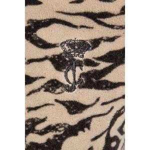 Juicy Couture суичър с цип и качулка дамски с памук CAMO ZEBRA WASHED ROBYN (JCDIJ126960A)