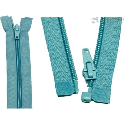 YKK Zips špirálový deliteľný modrozelený 35 cm