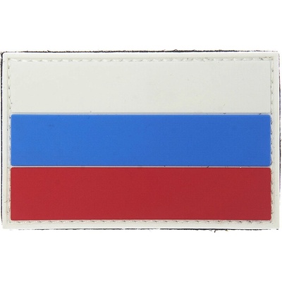 Gumová nášivka 101 Inc vlajka Rusko - farebná