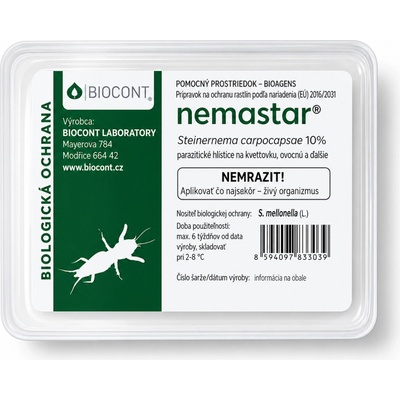 BioTomal Nemastar parazitické hlístice proti krtonožkám, siatniciam a tipuliam