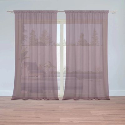 Sablio Záclony Červenofialová: 2ks 150x250cm